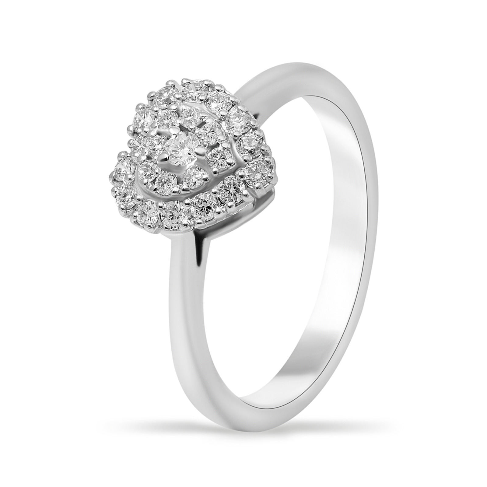 Pierścionek z diamentami R702w