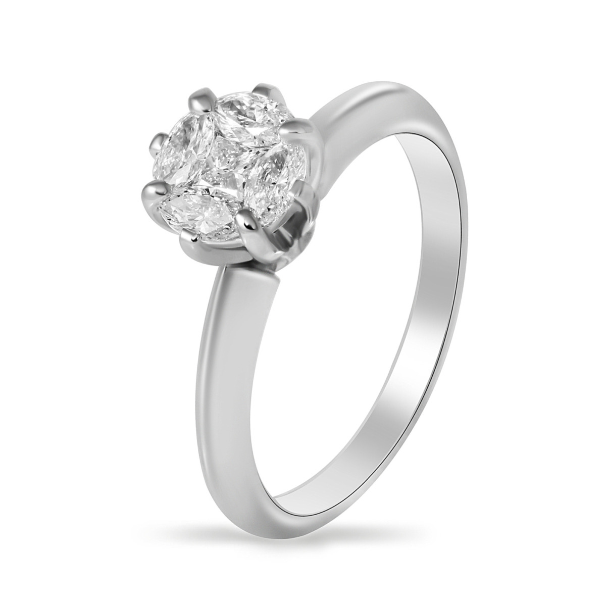 Pierścionek z diamentami R011w