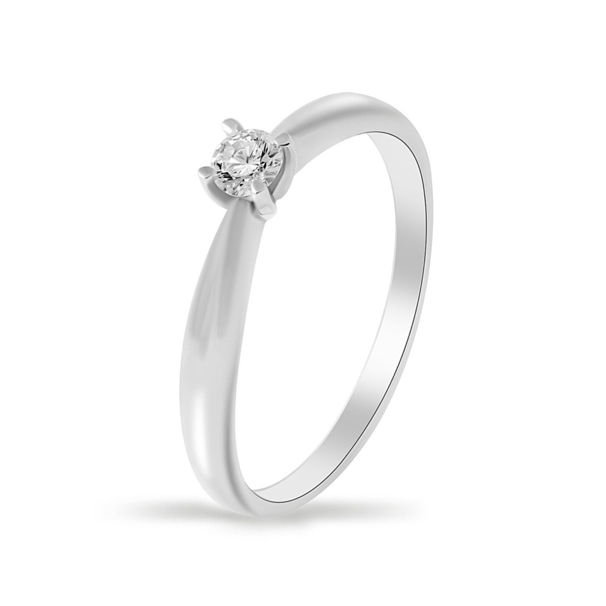 Pierścionek z diamentem 0.10ct R690-3w
